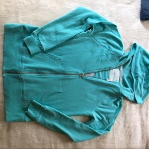 Victoria secret hoodie zipup sweater blue sz s